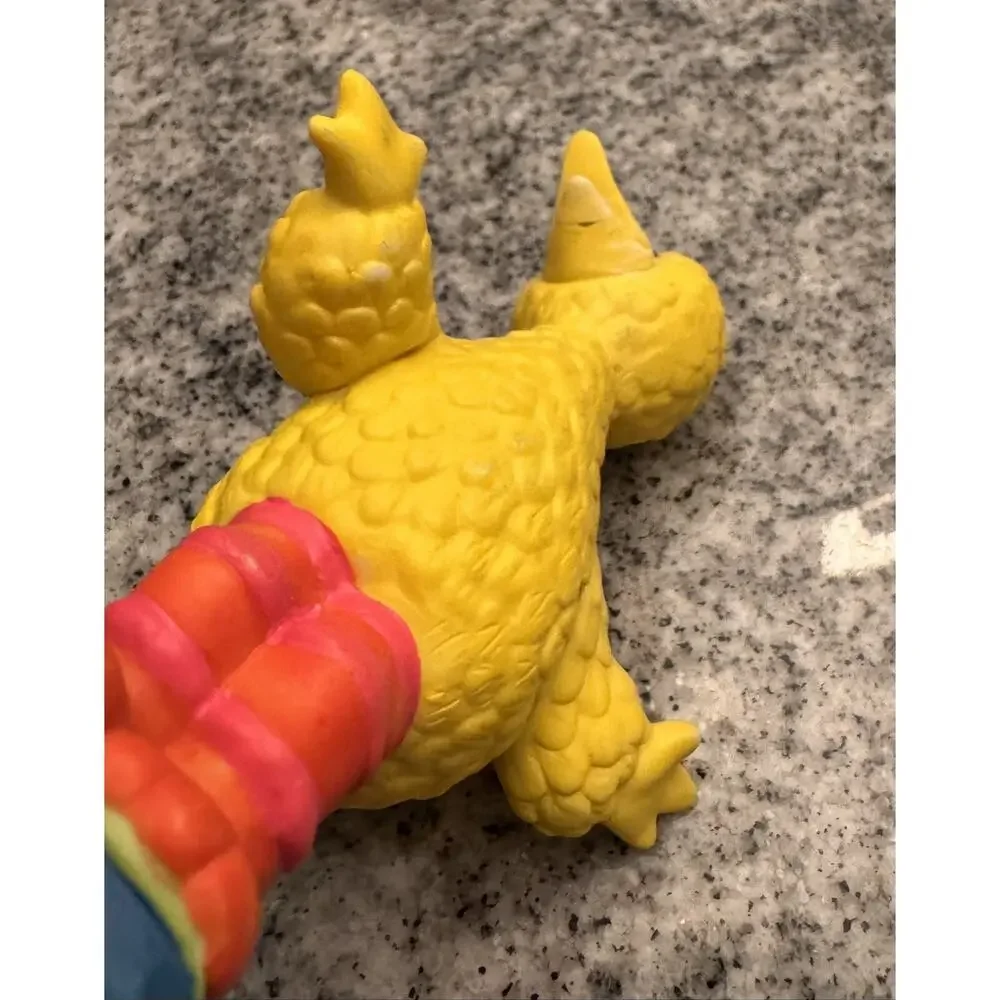 VINTAGE 1993 Sesame Street/Enesco BIG BIRD & ELMO Ceramic Figures/Figurines-READ